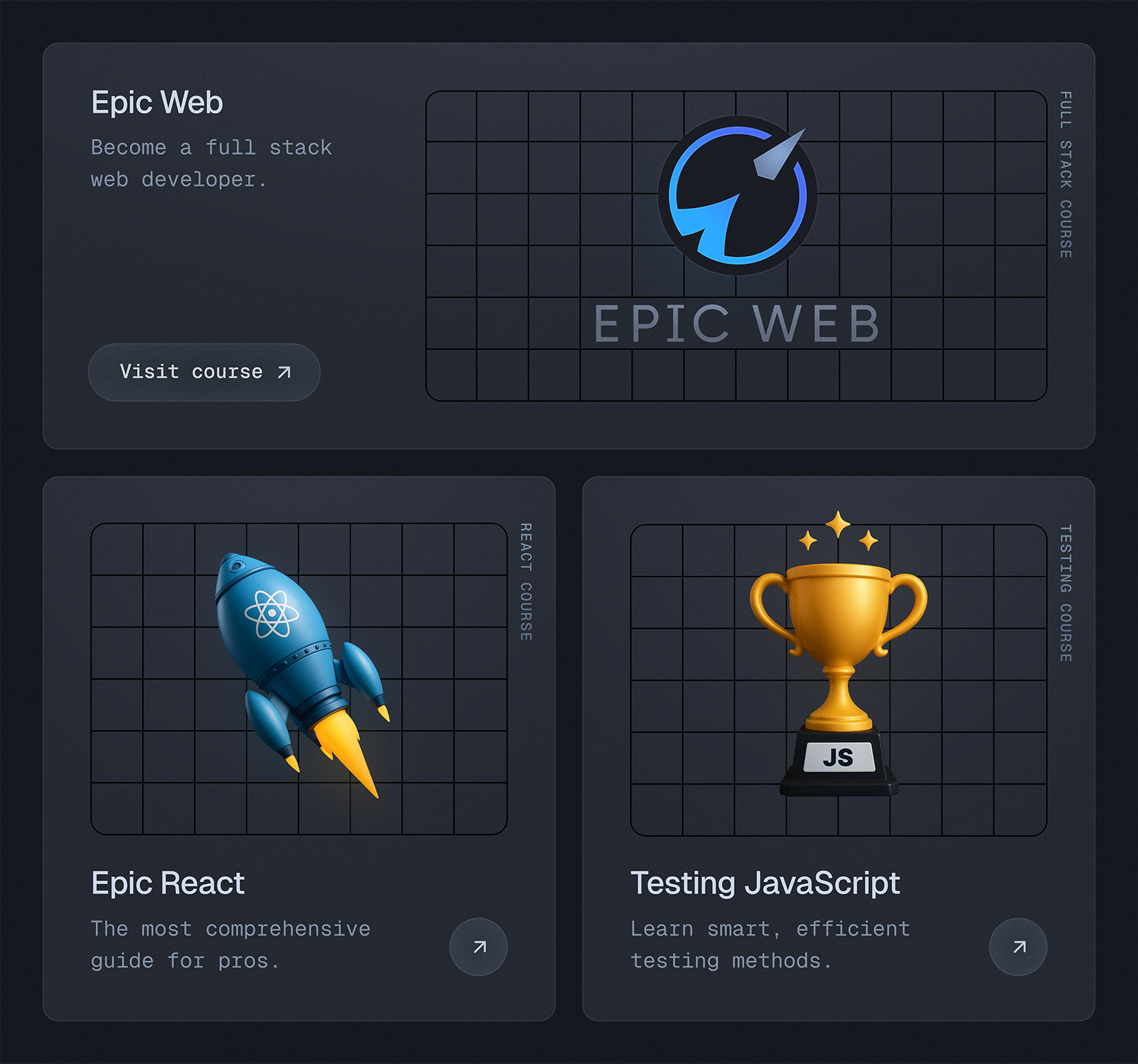 A bento grid layout showing varied cell sizes across a product marketing page